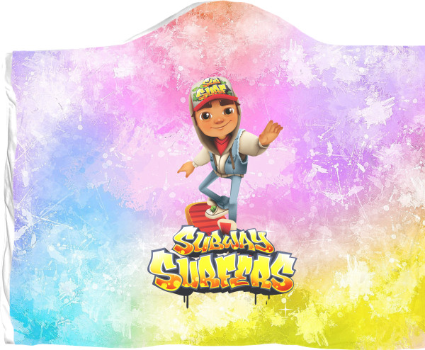 Плед з капюшоном 3D - Subway Surfers (1) - Mfest