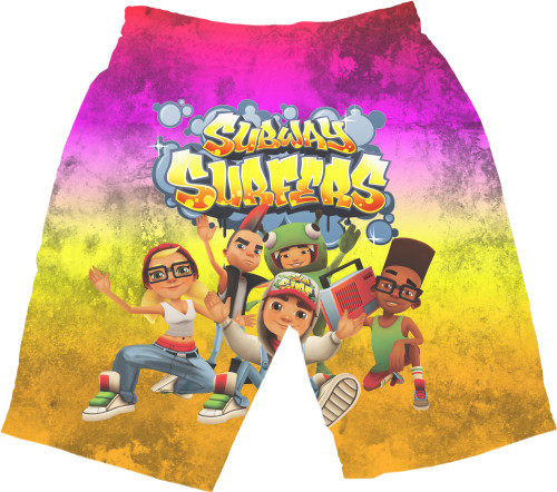 Men's Shorts 3D - Subway Surfers (2) - Mfest