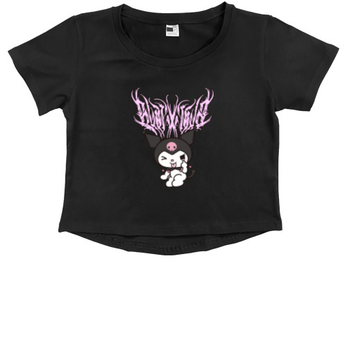 Kids' Premium Cropped T-Shirt - Kuromi | Hello Kitty 7 - Mfest