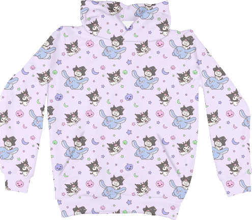 Unisex Hoodie 3D - Kuromi | Hello Kitty 1 - Mfest