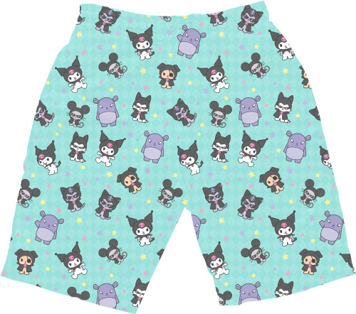 Men's Shorts 3D - Kuromi | Hello Kitty 2 - Mfest