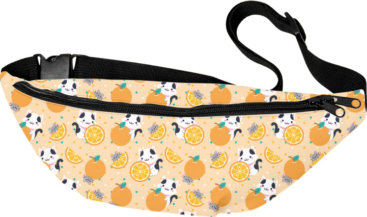 Fanny Pack 3D - Котик, мишка та апельсинка - Mfest