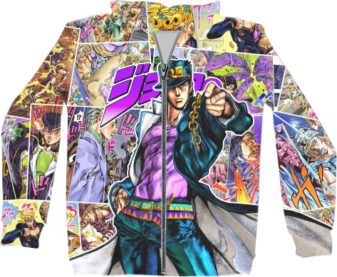 Unisex Zip-through Hoodie 3D - JOJO'S BIZARRE ADVENTURE (14) - Mfest