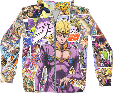 Unisex Zip-through Hoodie 3D - JOJO'S BIZARRE ADVENTURE (13) - Mfest