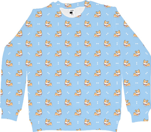 Men's Sweatshirt 3D - Corgi 2 - Mfest