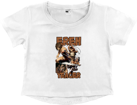 Women's Cropped Premium T-Shirt - Eren - Mfest