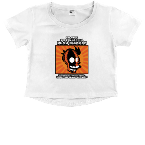 Kids' Premium Cropped T-Shirt - FUTURAMA (ФУТУРАМА) 5 - Mfest