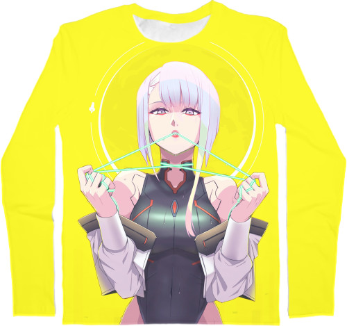 Men's Longsleeve Shirt 3D - Cyberpunk: Edgerunners (Lucyna 4) - Mfest