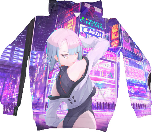 Kids' Hoodie 3D - Cyberpunk: Edgerunners (Lucyna 1) - Mfest