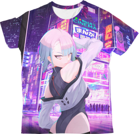 Kids' T-Shirt 3D - Cyberpunk: Edgerunners (Lucyna 1) - Mfest