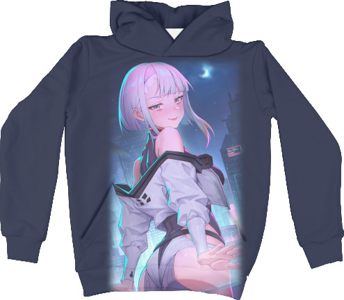 Kids' Hoodie 3D - Cyberpunk: Edgerunners (Lucyna 2) - Mfest