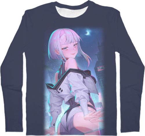 Men's Longsleeve Shirt 3D - Cyberpunk: Edgerunners (Lucyna 2) - Mfest