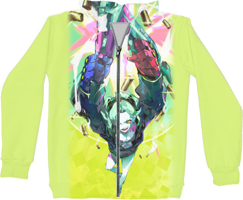 Unisex Zip-through Hoodie 3D - Cyberpunk: Edgerunners (Rebecca 3) - Mfest