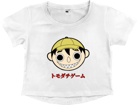 Women's Cropped Premium T-Shirt - Tomodachi Game - Mfest