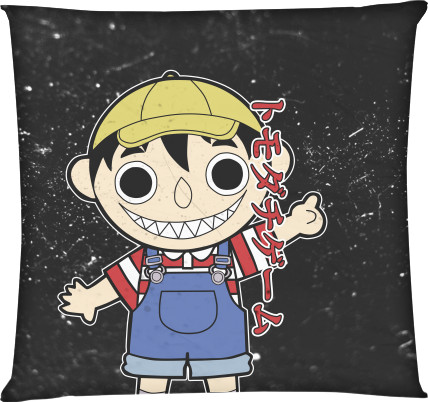 Square Throw Pillow - TOMODACHI GAME 4 - Mfest