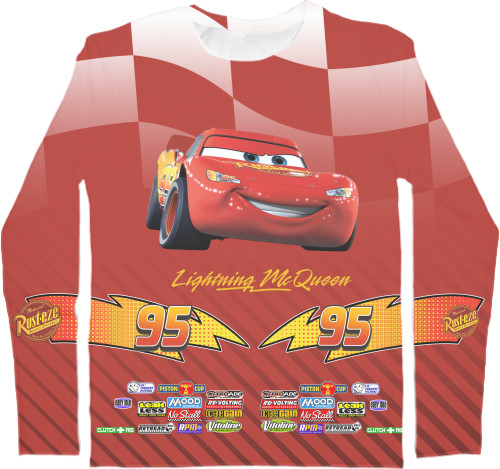 Men's Longsleeve Shirt 3D - ТАЧКИ / CARS [1] - Mfest