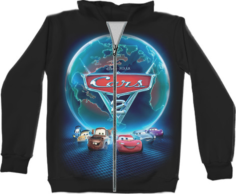 Unisex Zip-through Hoodie 3D - ТАЧКИ / CARS [2] - Mfest