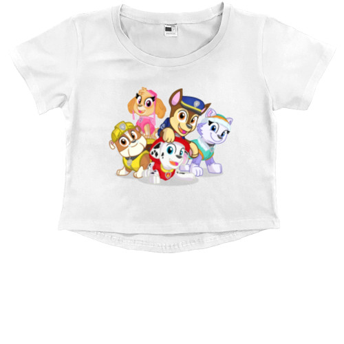 Kids' Premium Cropped T-Shirt - Щенячий патруль 3 - Mfest