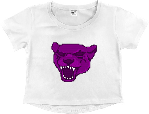 Women's Cropped Premium T-Shirt - Hotline Miami (Mask 11) - Mfest