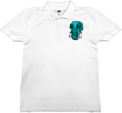 Man's Polo Shirt Fruit of the loom - Hotline Miami (Mask 8) - Mfest