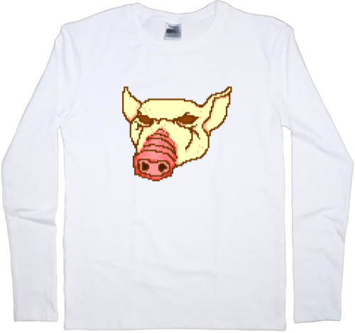 Men's Longsleeve Shirt - Hotline Miami (Mask 6) - Mfest