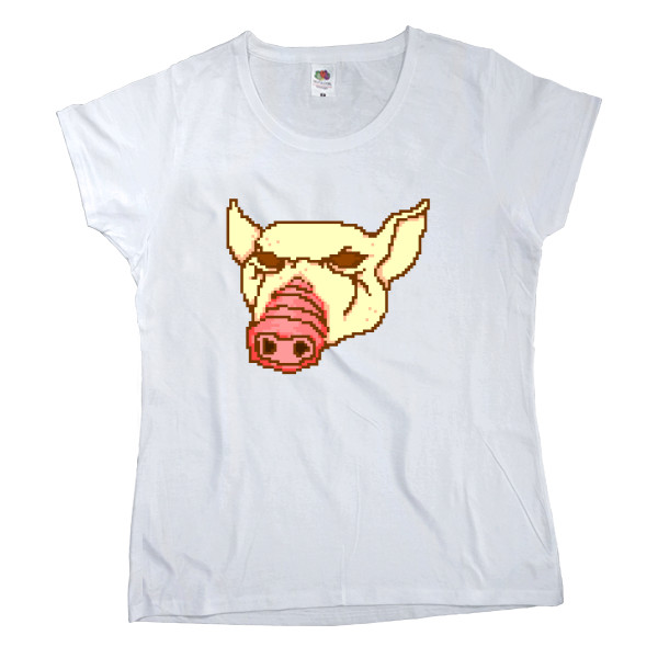 Women's T-shirt Fruit of the loom - Hotline Miami (Mask 6) - Mfest