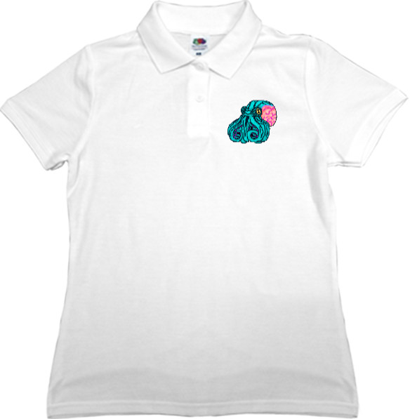 Women's Polo Shirt Fruit of the loom - Hotline Miami (Mask 4) - Mfest