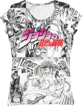 Women's T-Shirt 3D - JOJO'S BIZARRE ADVENTURE (12) - Mfest