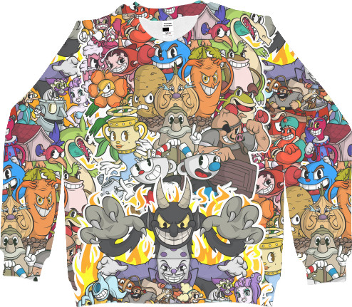 Men's Sweatshirt 3D - CUPHEAD (4) - Mfest