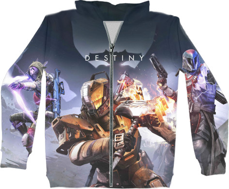 Unisex Zip-through Hoodie 3D - DESTINY [11] - Mfest