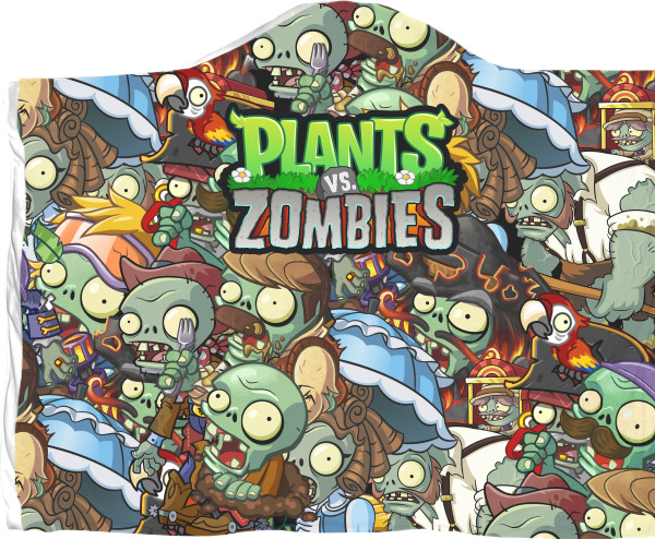 Плед с капюшоном 3D - Plants vs Zombies (8) - Mfest