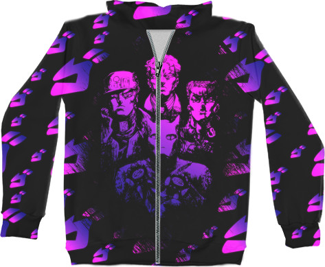 Unisex Zip-through Hoodie 3D - JOJO'S BIZARRE ADVENTURE (9) - Mfest