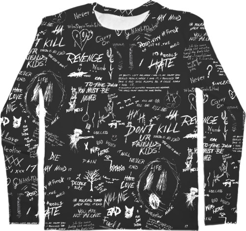 Men's Longsleeve Shirt 3D - Depression (XXXTENTACION) - Mfest