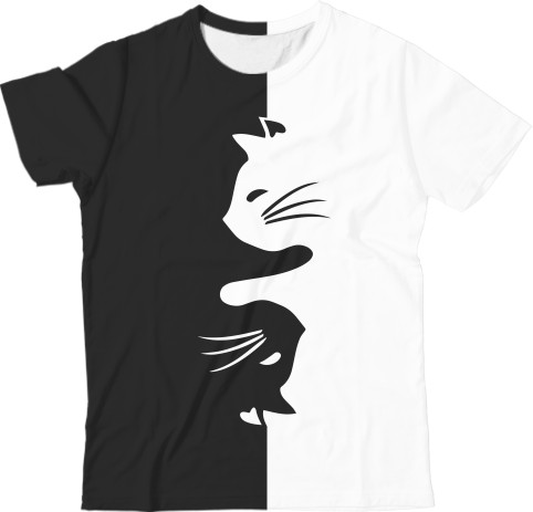 Kids' T-Shirt 3D - ІНЬ ЯНЬ (КОТИ) - Mfest