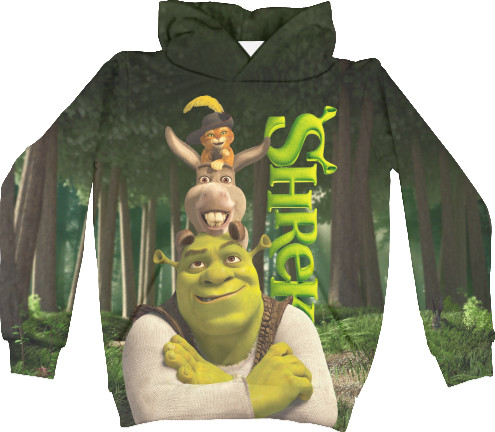 Kids' Hoodie 3D - Шрек [3] - Mfest