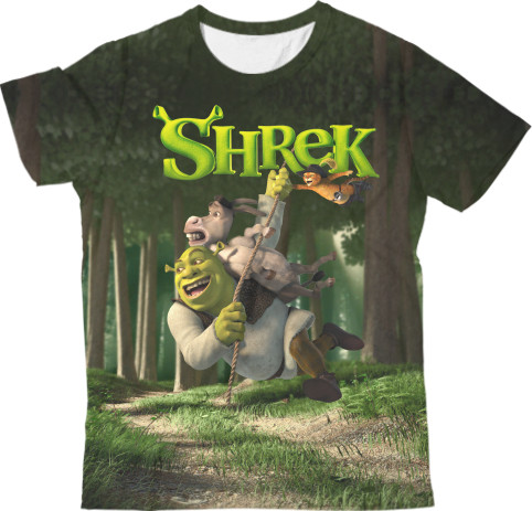 Kids' T-Shirt 3D - Шрек [1] - Mfest