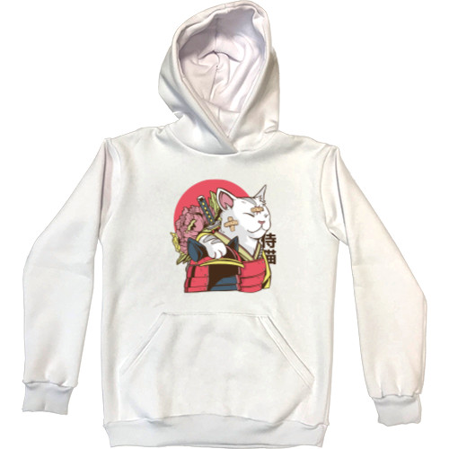 Kids' Premium Hoodie - samurai cat |самурай кіт (1) - Mfest