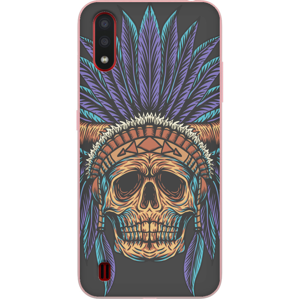 Чехол Samsung - indian skull - Mfest