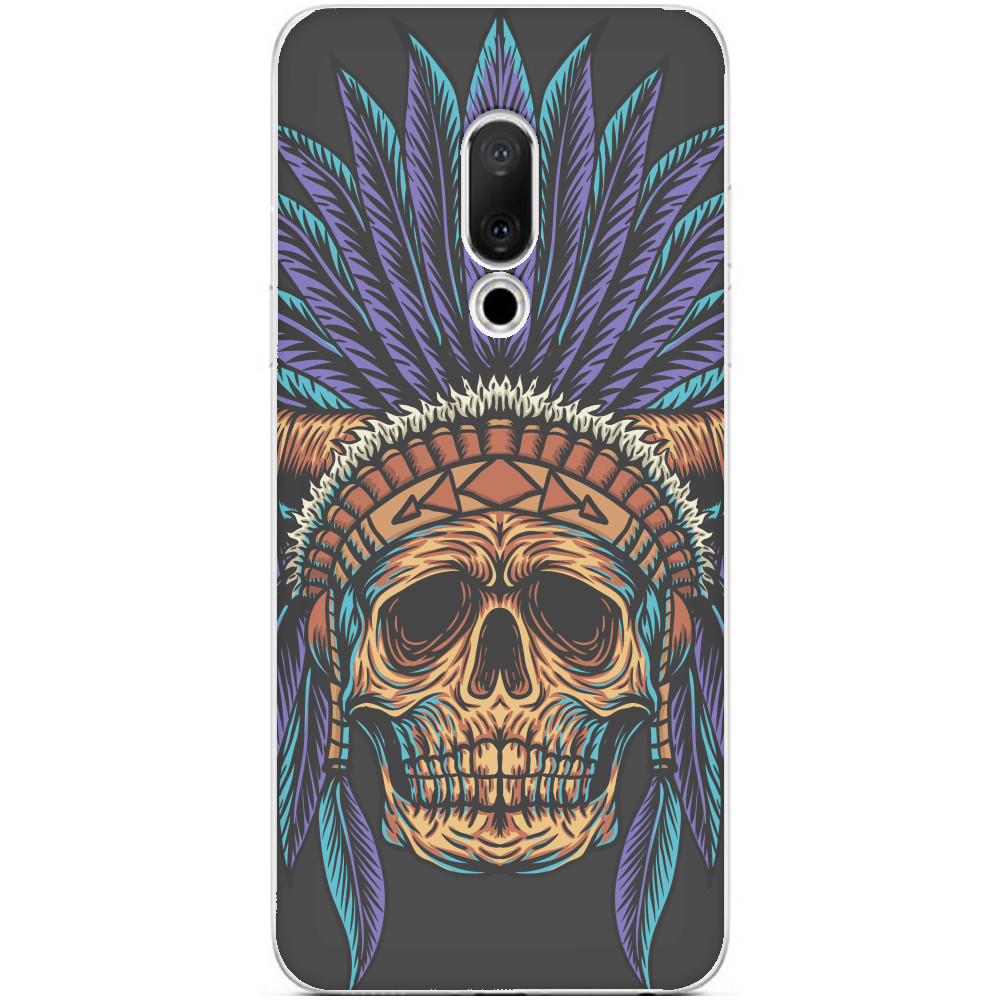 Чехол Meizu - indian skull - Mfest