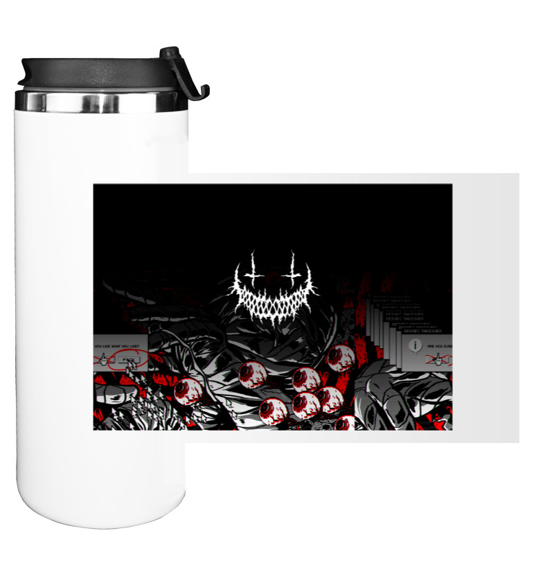 Water Bottle on Tumbler - PHONK. (RED) - Mfest