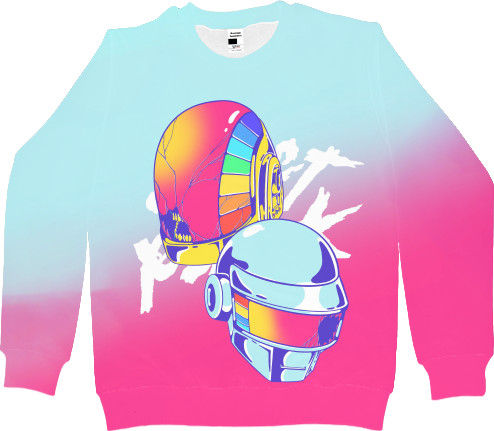 Women's Sweatshirt 3D - daft Punk [6] - Mfest