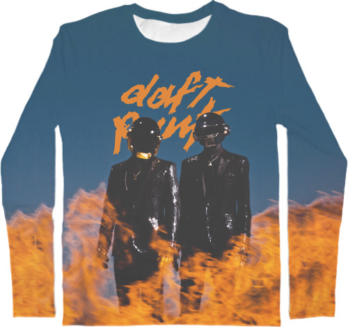 Men's Longsleeve Shirt 3D - daft Punk [5] - Mfest