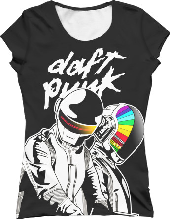 Daft Punk - Women's T-Shirt 3D - daft Punk [3] - Mfest