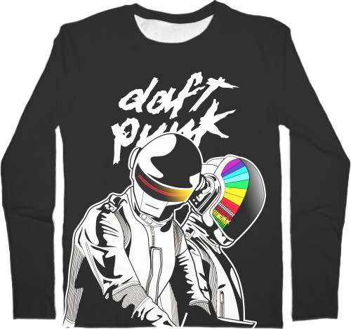 Men's Longsleeve Shirt 3D - daft Punk [3] - Mfest