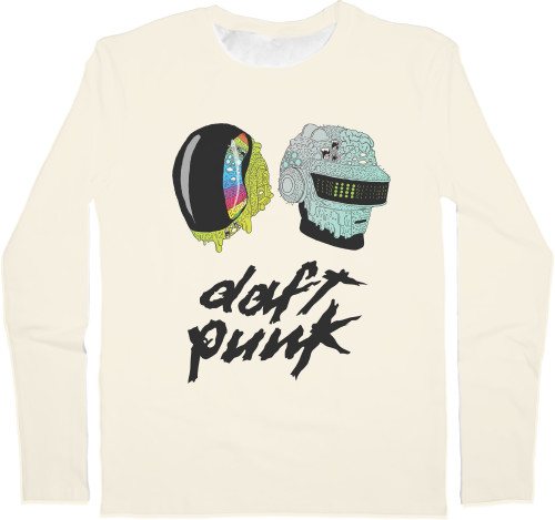 Men's Longsleeve Shirt 3D - daft Punk [1] - Mfest