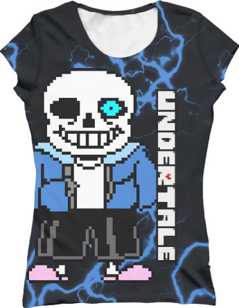 Women's T-Shirt 3D - SANS (UNDERTALE) - Mfest