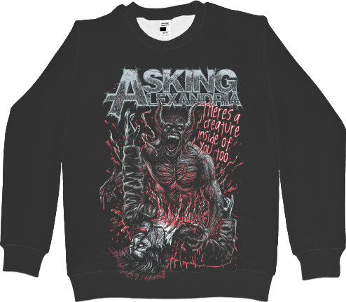 Men's Sweatshirt 3D - Asking Alexandria - Mfest