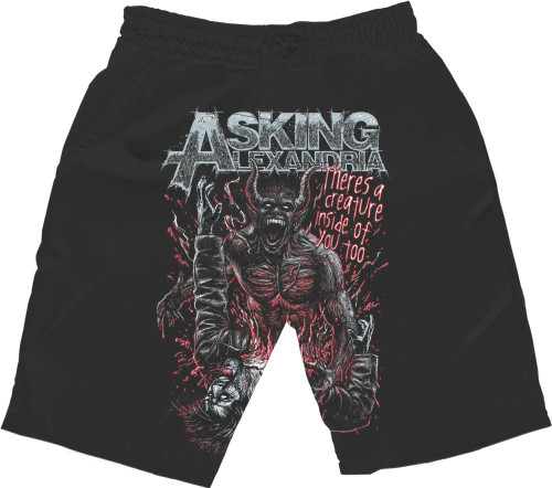 Men's Shorts 3D - Asking Alexandria - Mfest