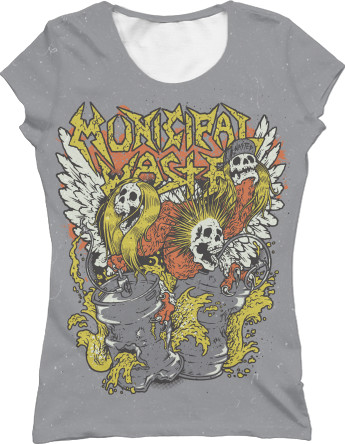 Women's T-Shirt 3D - Municipal Waste 3 - Mfest