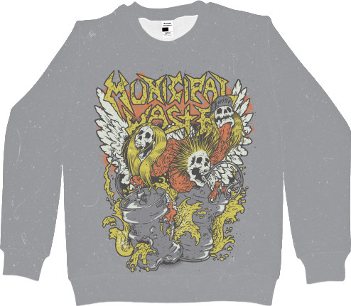 Men's Sweatshirt 3D - Municipal Waste 3 - Mfest